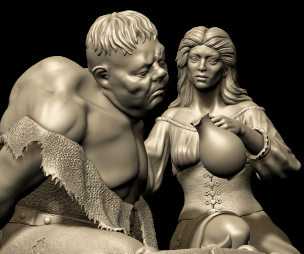 Quasimodo6 Quasimodo - 3D printed resin model kit